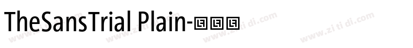 TheSansTrial Plain字体转换